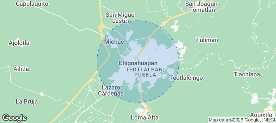 Ciudad de Chignahuapan Airbnb map